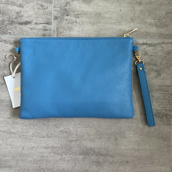 ROBERTA BIAGI Blue Crossbody&Wrislet Made in Italy Leather NWT - Picture 5 of 11